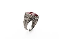 Ringe Antracite Herr Anelli in Silber Diaspro A30 RE ROSSO - A30 RE ROSSO